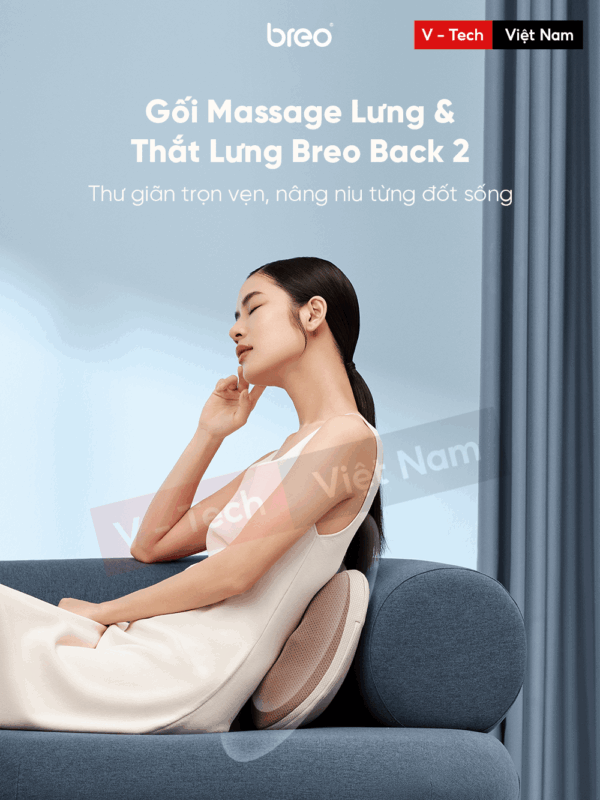Gối Massage Lưng & Thắt Lưng Breo Back 2