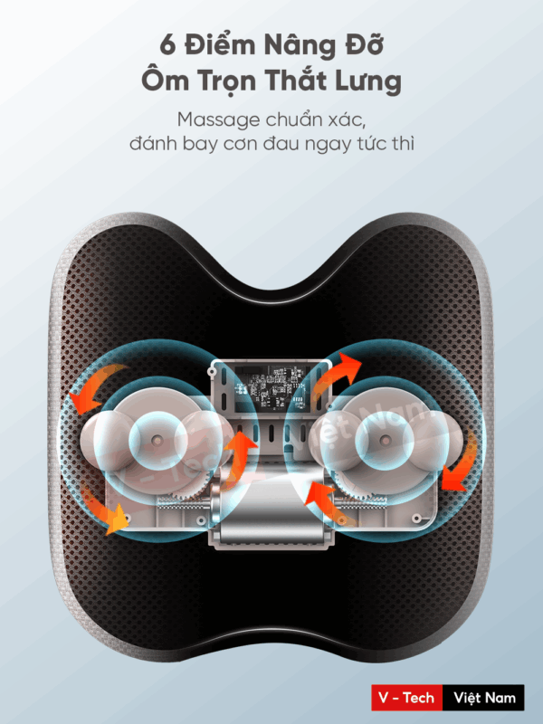 Gối Massage Lưng & Thắt Lưng Breo Back 2
