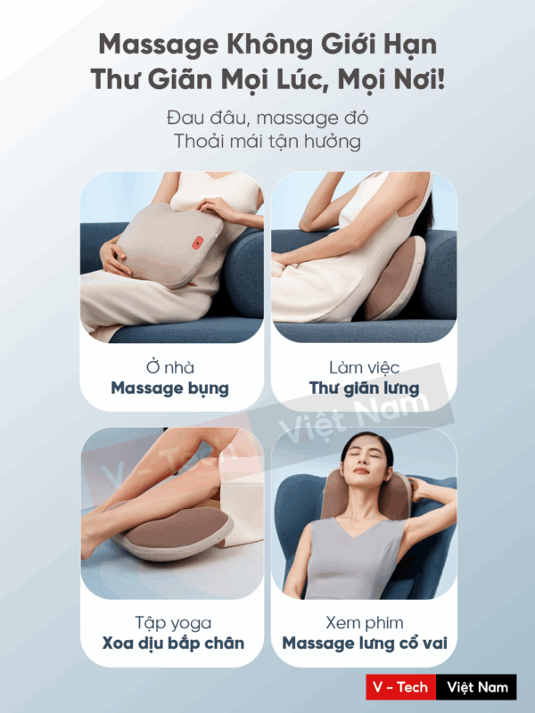 Gối Massage Lưng & Thắt Lưng Breo Back 2