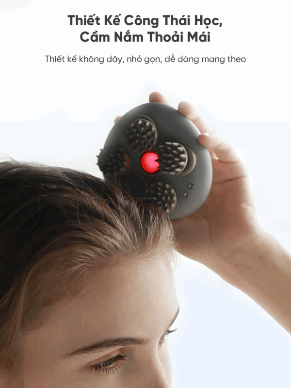 Máy Massage Đầu Breo Scalp Mini Pro – Tia Hồng Ngoại Kích Thích Mọc Tóc – Xoa Bóp Đa Điểm Tuần Hoàn Lưu Thông Máu