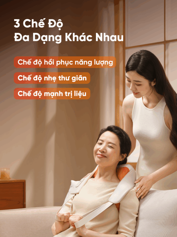 Máy Massage Cổ Vai Gáy Breo N6 Mini – Xông Nóng Huyệt Đạo – Xoa Bóp Cơ
