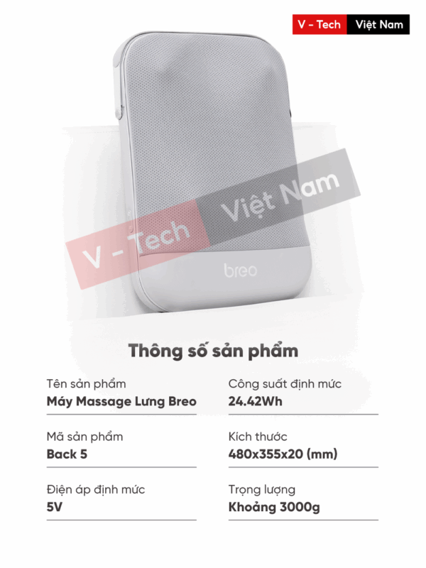 Máy Massage Lưng Breo Back 5