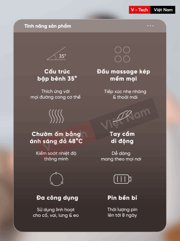 Gối Massage Breo Back Lite