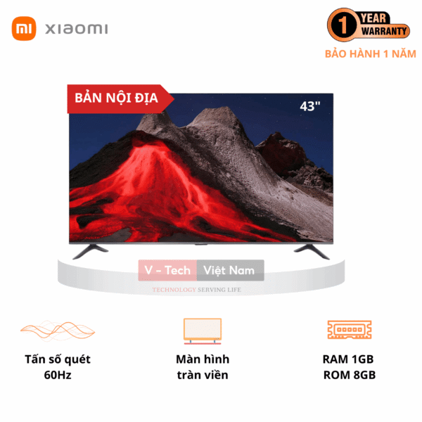 Tivi Xiaomi Redmi A43 43 inch 2025 – Bản nội địa