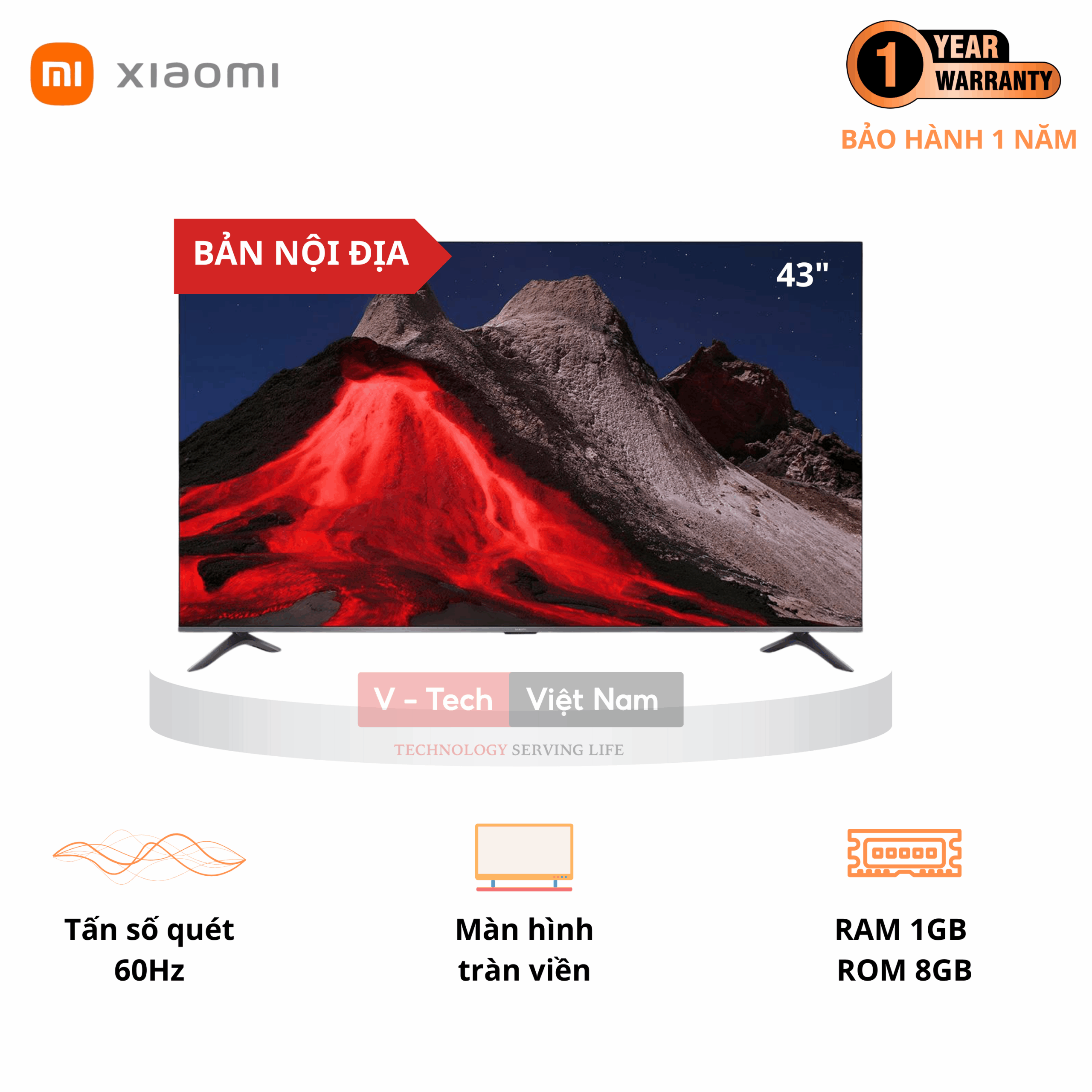Tivi Xiaomi Redmi A43 43 inch 2025 – Bản nội địa