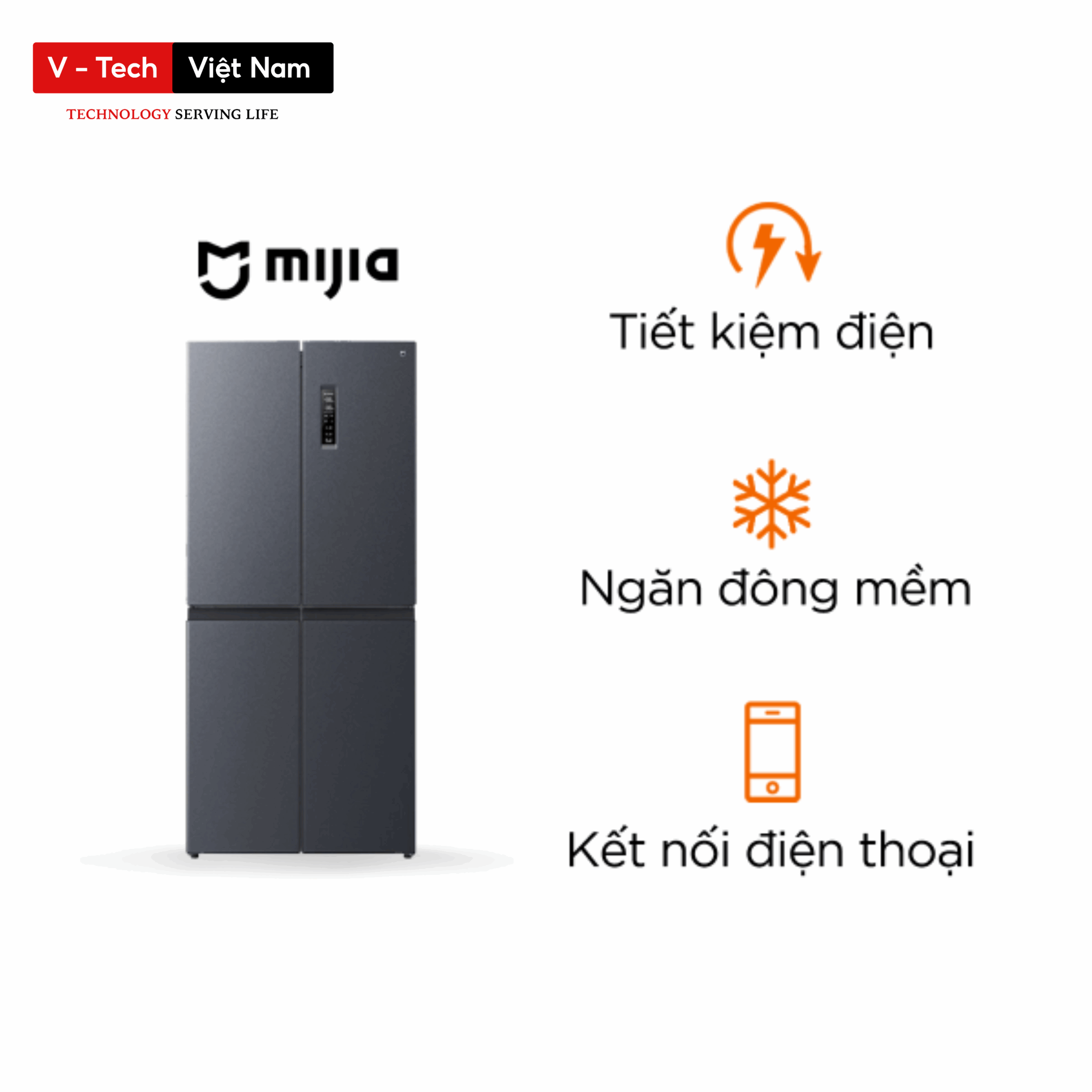 Tủ Lạnh 4 Cánh Xiaomi Mijia 430L – Có ngăn đông mềm [ Tủ 4 cánh bán chạy nhất ]
