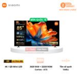 Xiaomi Smart Display S Mini LED 85 2026 | 85 Inch – QD-Mini LED – 4K/144Hz – 3GB/32GB