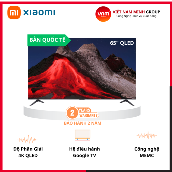 Google Tivi Xiaomi A Pro 65 inch QLED 4K L65MB-APSEA 2026 – Bản Quốc Tế