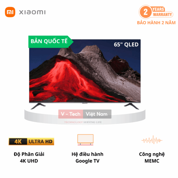 Google Tivi Xiaomi A Pro 65 inch QLED 4K L65MB-APSEA 2026 – Bản Quốc Tế