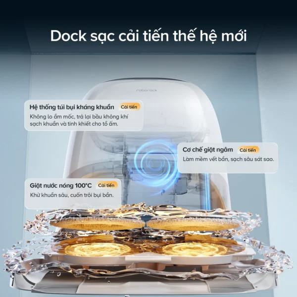 Robot Hút Bụi Lau Nhà Roborock Qrevo Curv 2 Pro