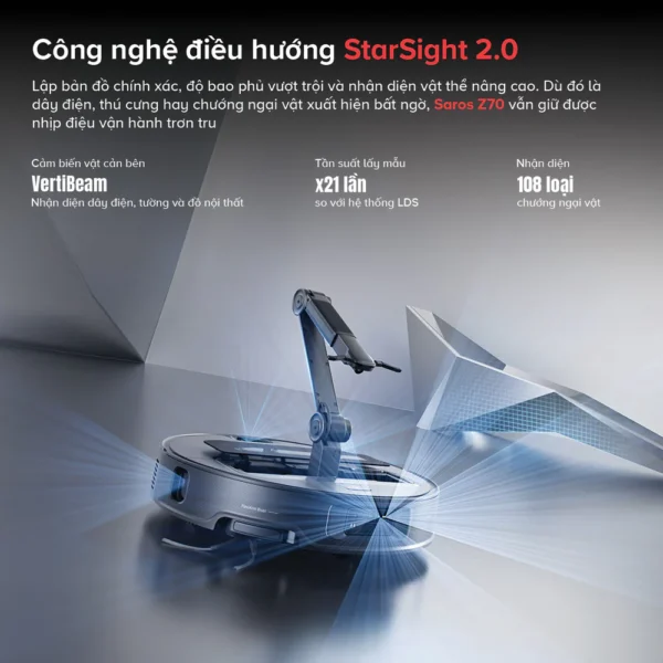 Robot hút bụi Roborock Saros Z70