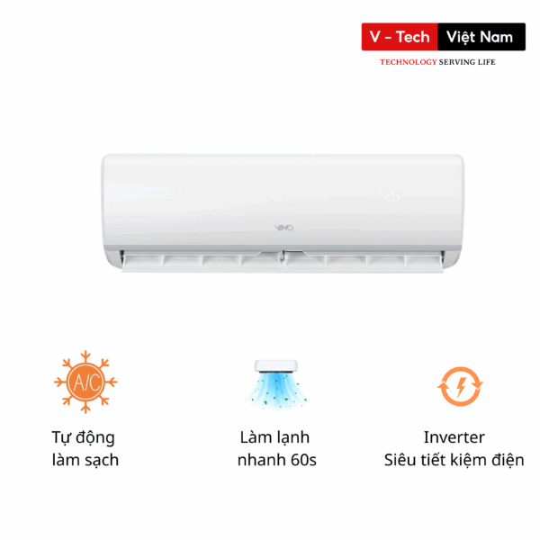 Điều hòa 2 chiều thông minh Xiaomi Vino 1.5HP tiết kiệm điện cấp 3 KFR-35GW/V11AA2-3