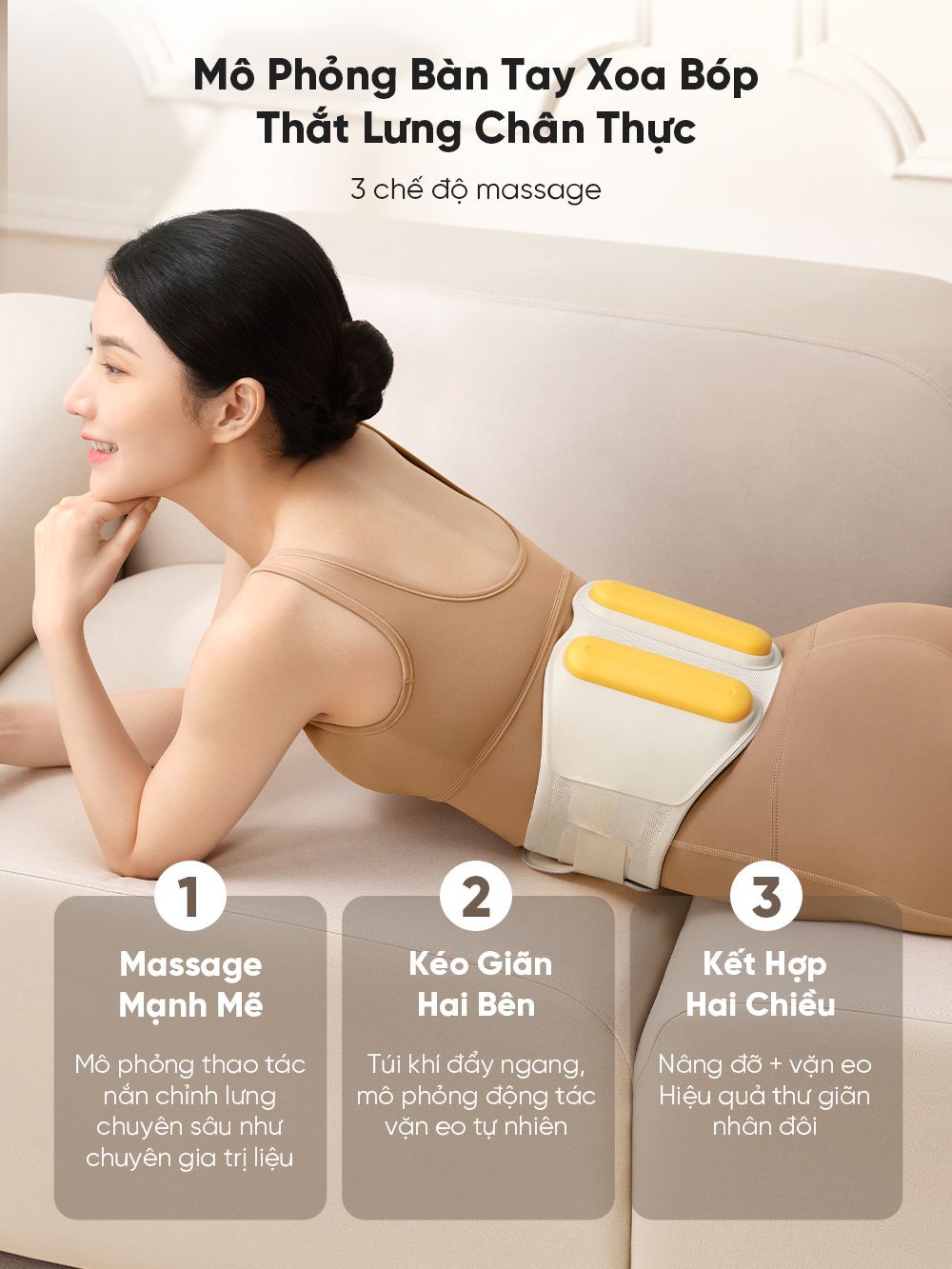  Đai Massage Chườm Nóng Bụng Và Thắt Lưng Breo Y2 
