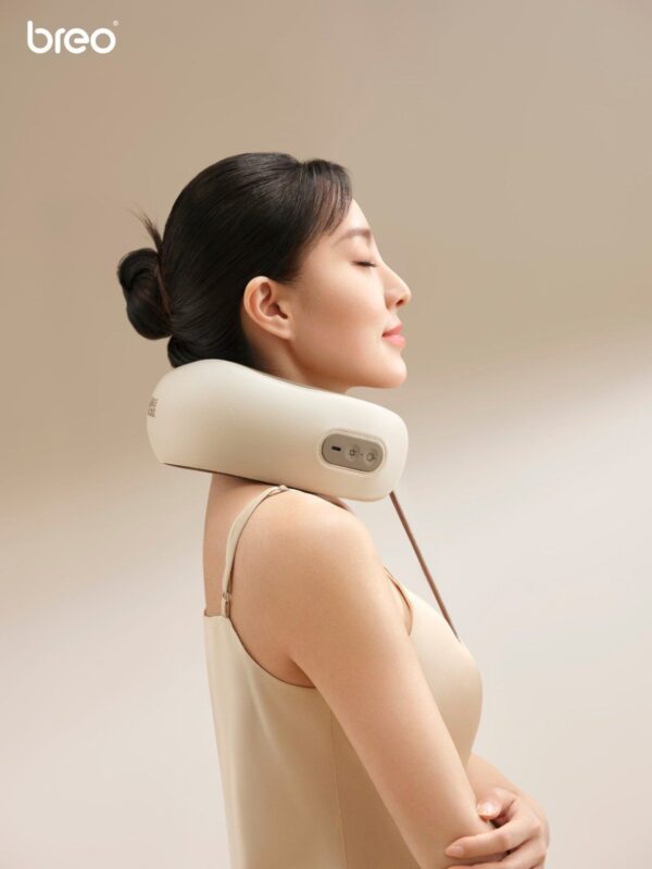 Gối Massage Cổ Breo C1 – Rung Xoa Làm Nóng Thư Giãn Cổ