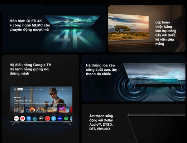 Tivi Xiaomi 55 inch A Pro Google TV QLED 2026 4K L55MB-APSEA 2026 – Bản Quốc Tế