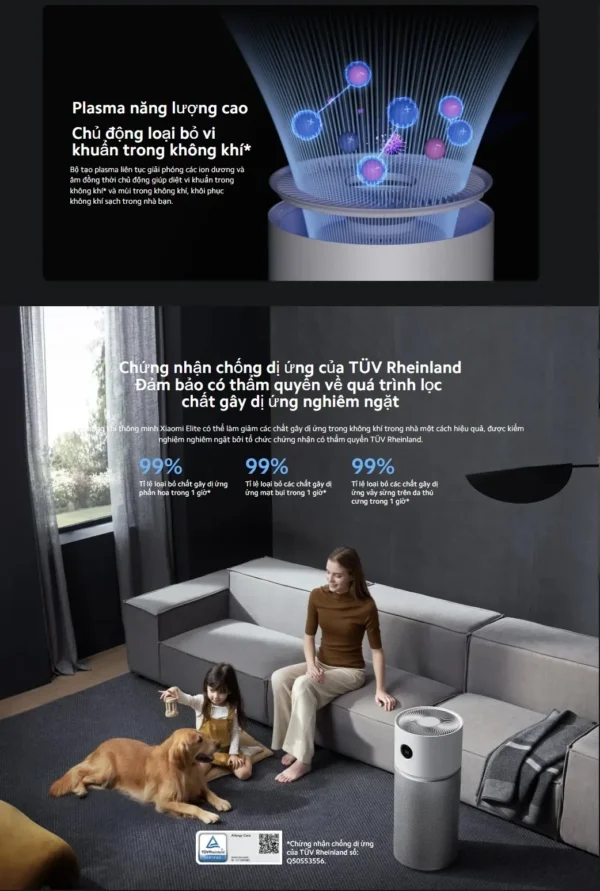 Máy lọc không khí Xiaomi Smart Air Purifier Elite EU