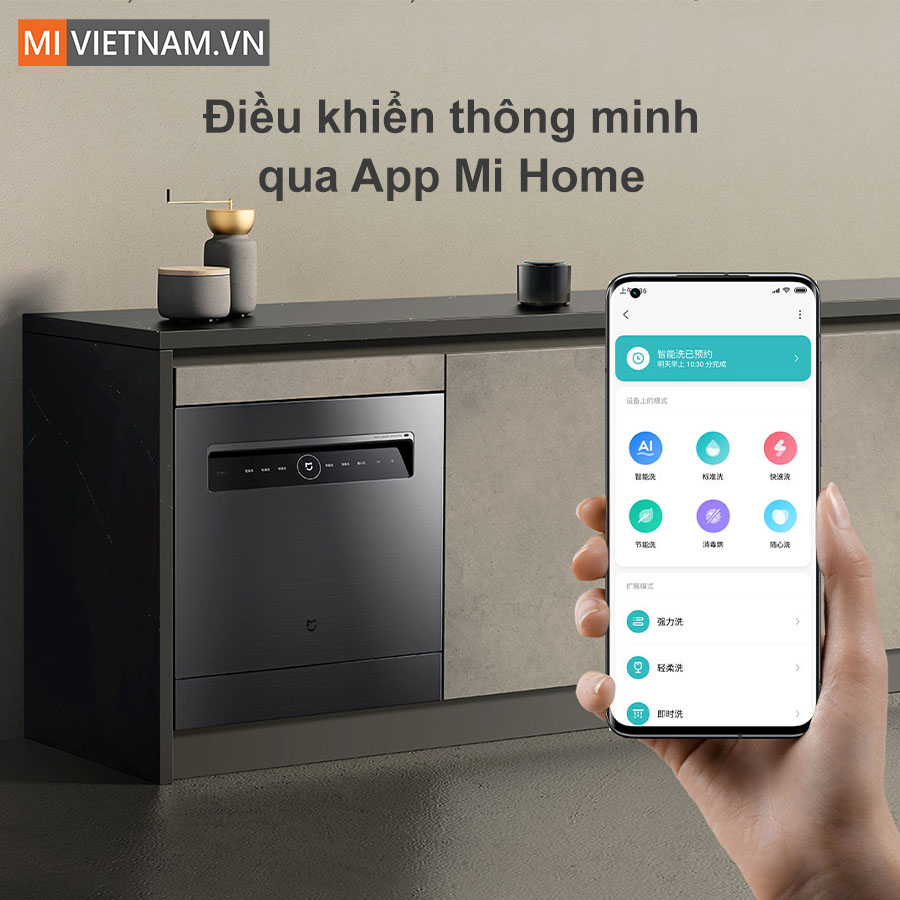 Điều khiển thông minh và tiện lợi qua app Mi Home