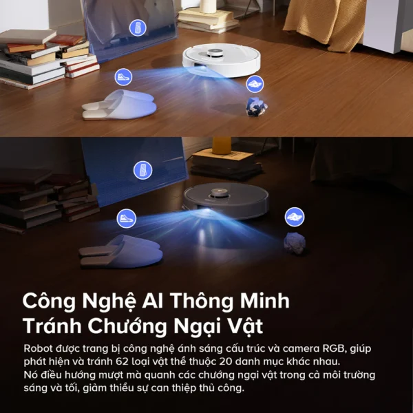 Robot hút bụi Roborock Qrevo CurV