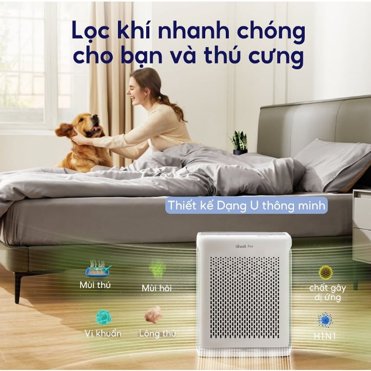 Lọc không khí nhanh chóng cho bạn và thú cưng