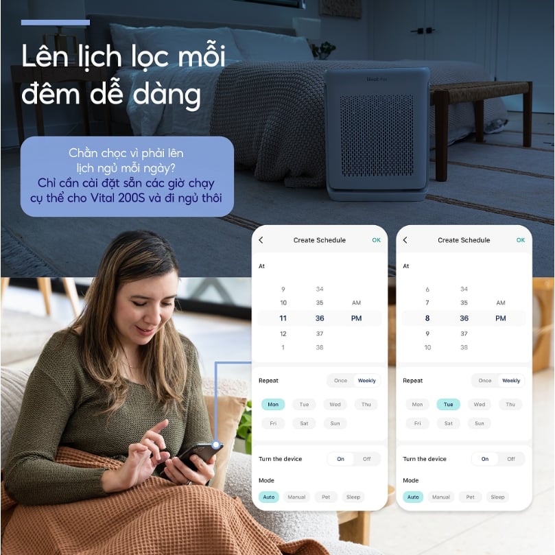 Lên lịch lọc mỗi đêm dễ dàng