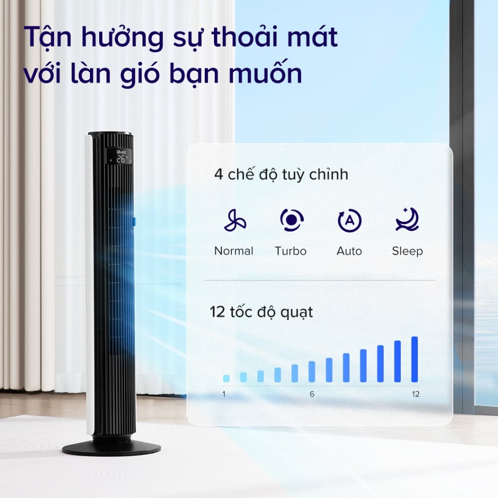 Tận hưởng sự thoải mát với làn gió bạn muốn