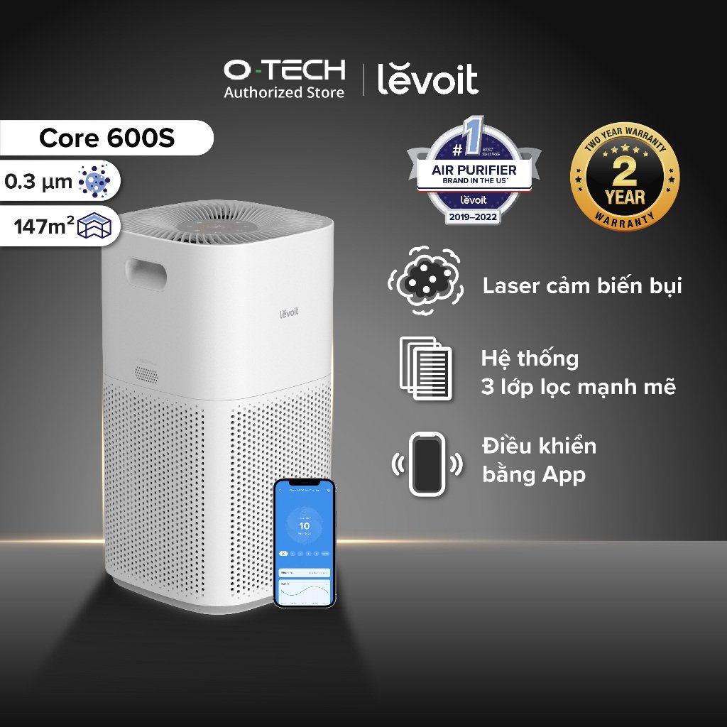 Máy lọc không khí Levoit Core 600S