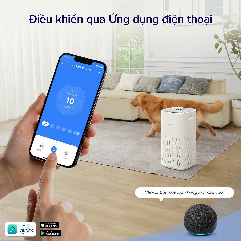 Điều khiển qua ứng dụng di động