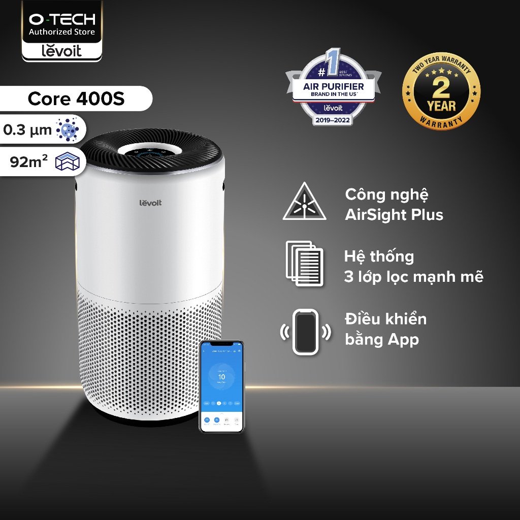 Máy Lọc Không Khí Levoit Core 400S 