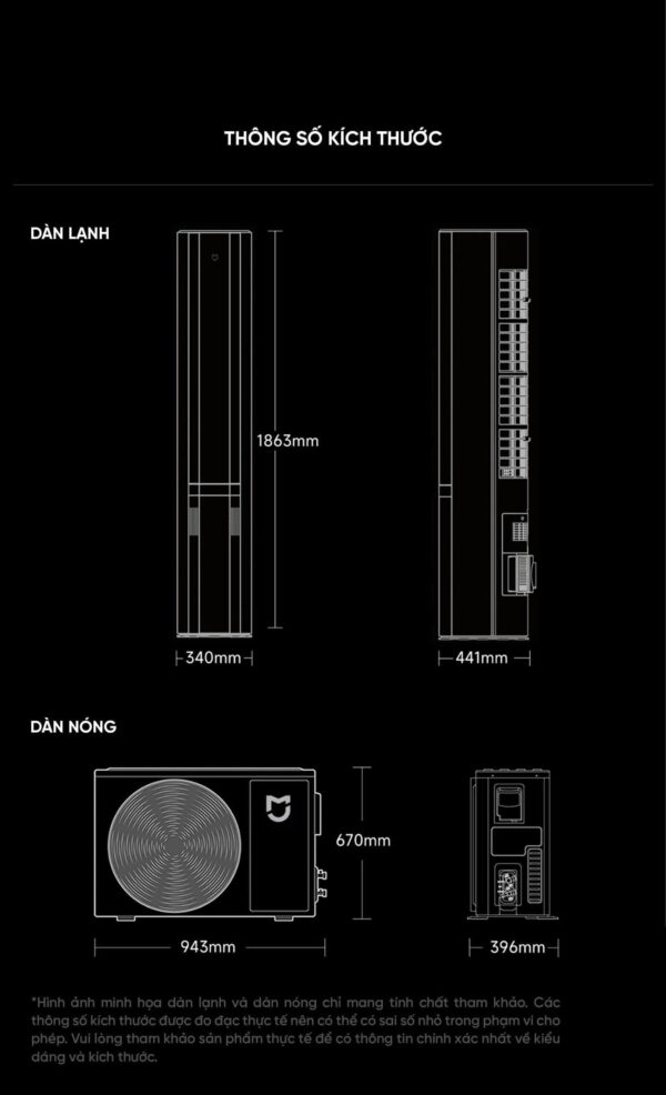 Điều hòa cây đứng Xiaomi Mijia Pro 72LW-NA11/M1A1 3HP 2 Chiều tiết kiệm điện cấp 1 Mới Nhất