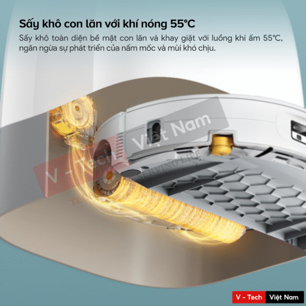 Robot Hút Bụi Lau Nhà Roborock Qrevo Curv 2 Flow