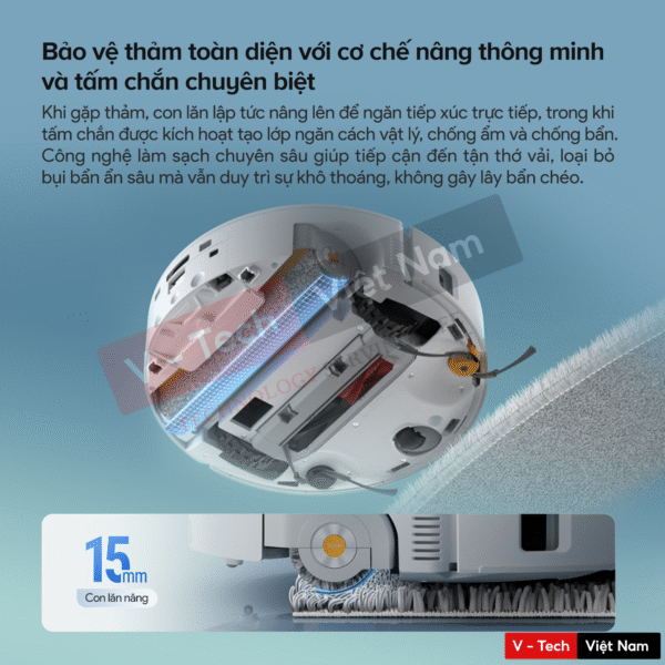 Robot Hút Bụi Lau Nhà Roborock Qrevo Curv 2 Flow