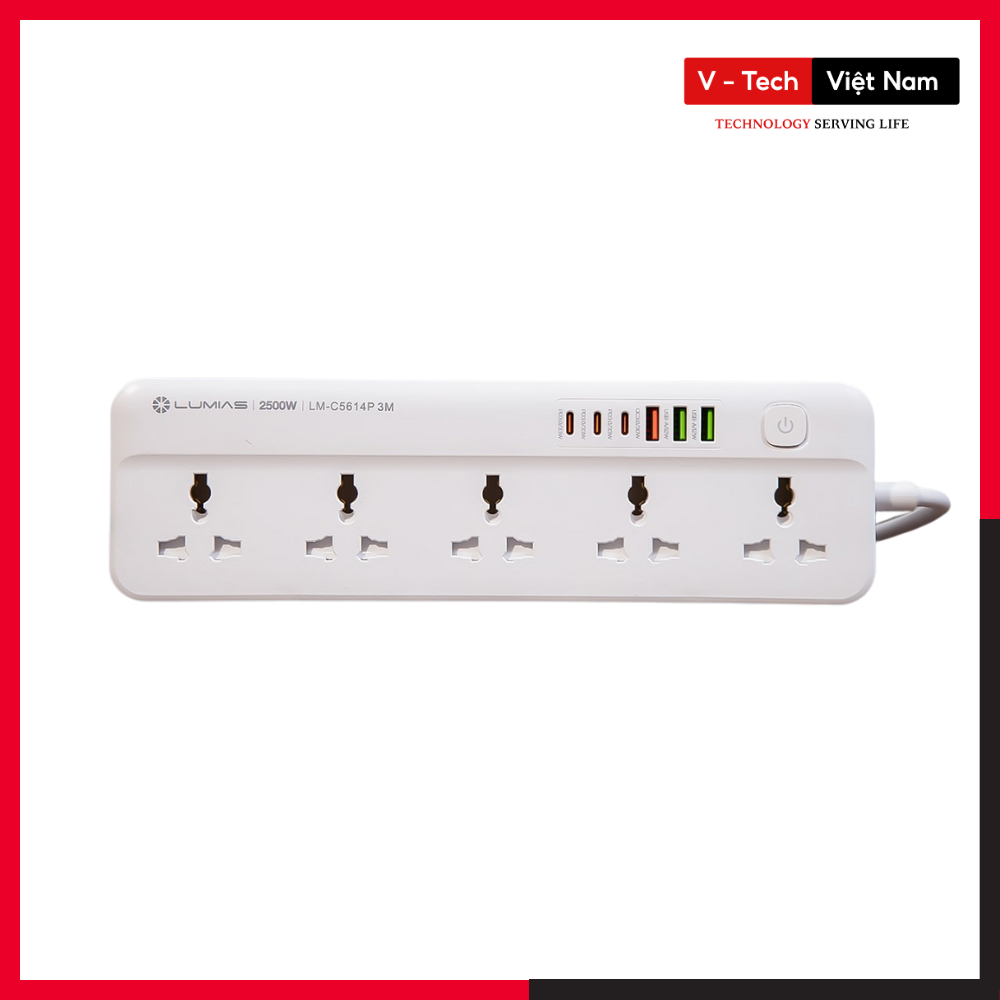 Ổ cắm điện đa năng Lumias LM-C5614P 3M