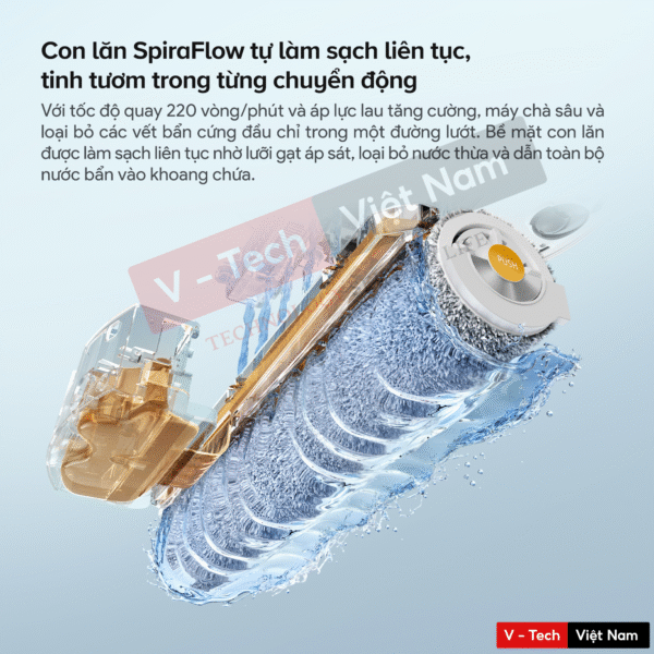 Robot Hút Bụi Lau Nhà Roborock Qrevo Curv 2 Flow