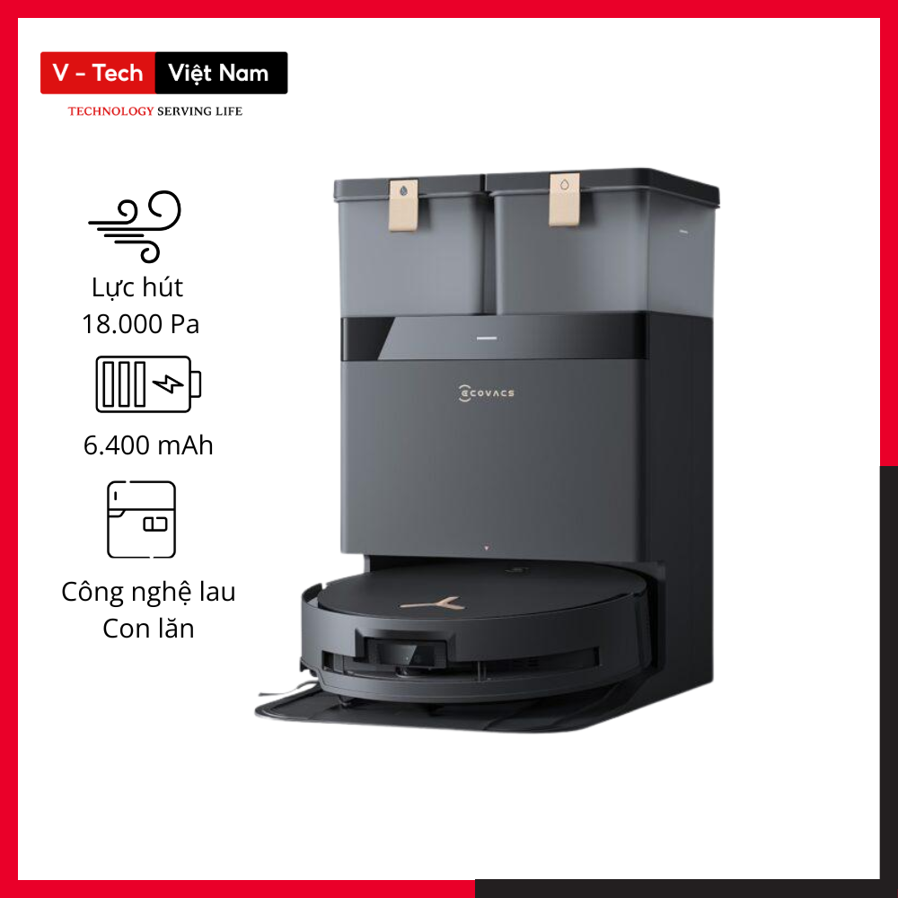 Robot hút bụi Ecovacs Deebot X8 Pro OMNI