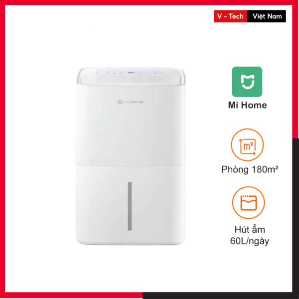 Máy hút ẩm 60L Lumias D6S-60L – Hàng Chính Hãng