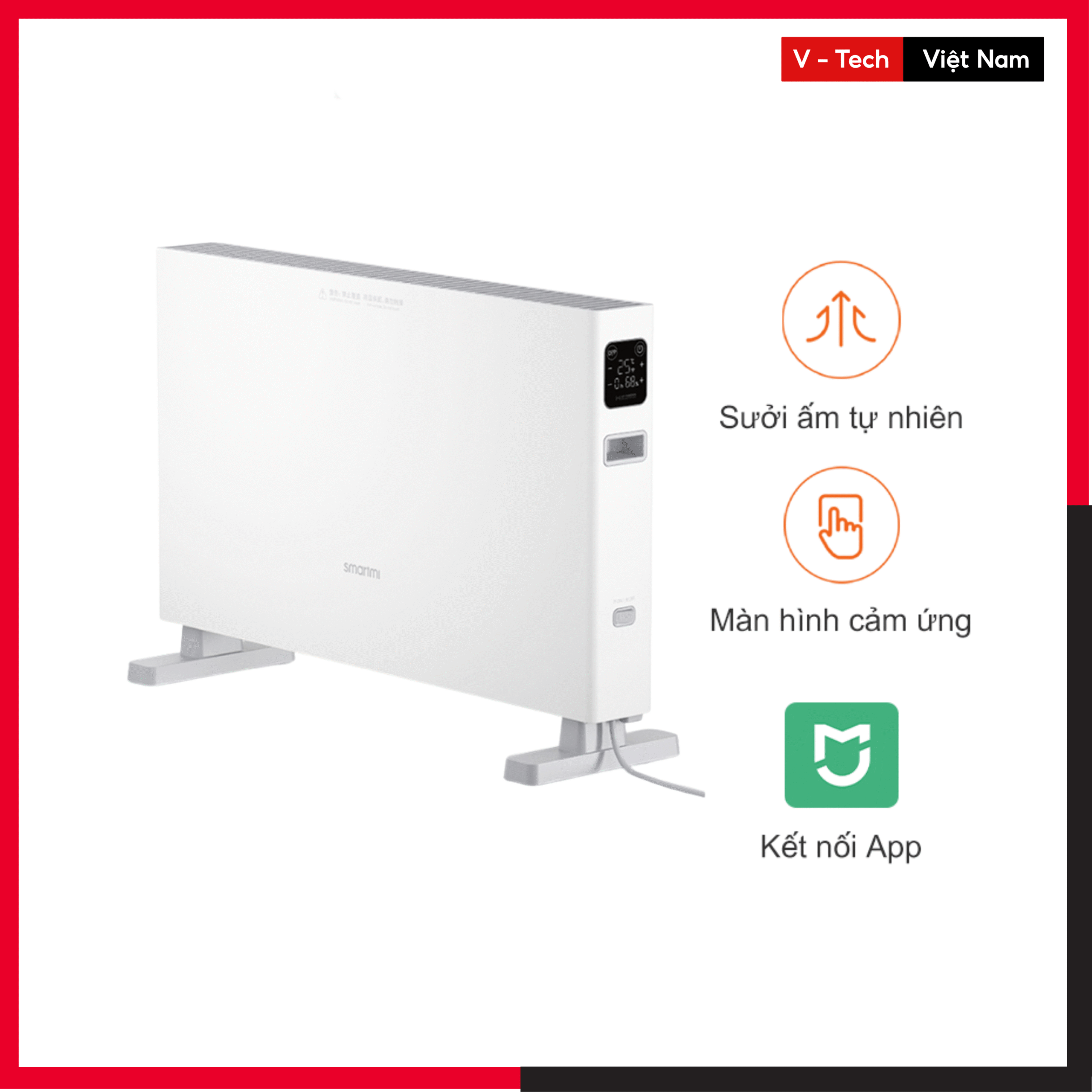Máy Sưởi Ấm SmartMi Smart Heater 1S | Sưởi Nhanh, Tiết Kiệm, Kết Nối App Thông Minh