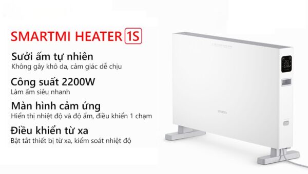 Máy Sưởi Ấm SmartMi Smart Heater 1S | Sưởi Nhanh, Tiết Kiệm, Kết Nối App Thông Minh