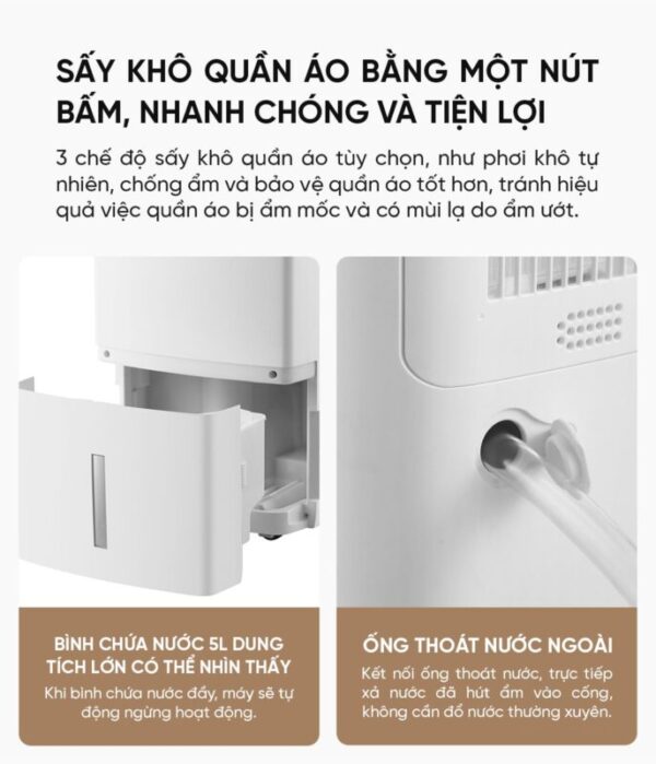 Máy Hút Ẩm Xiaomi NWT 24L Thông Minh