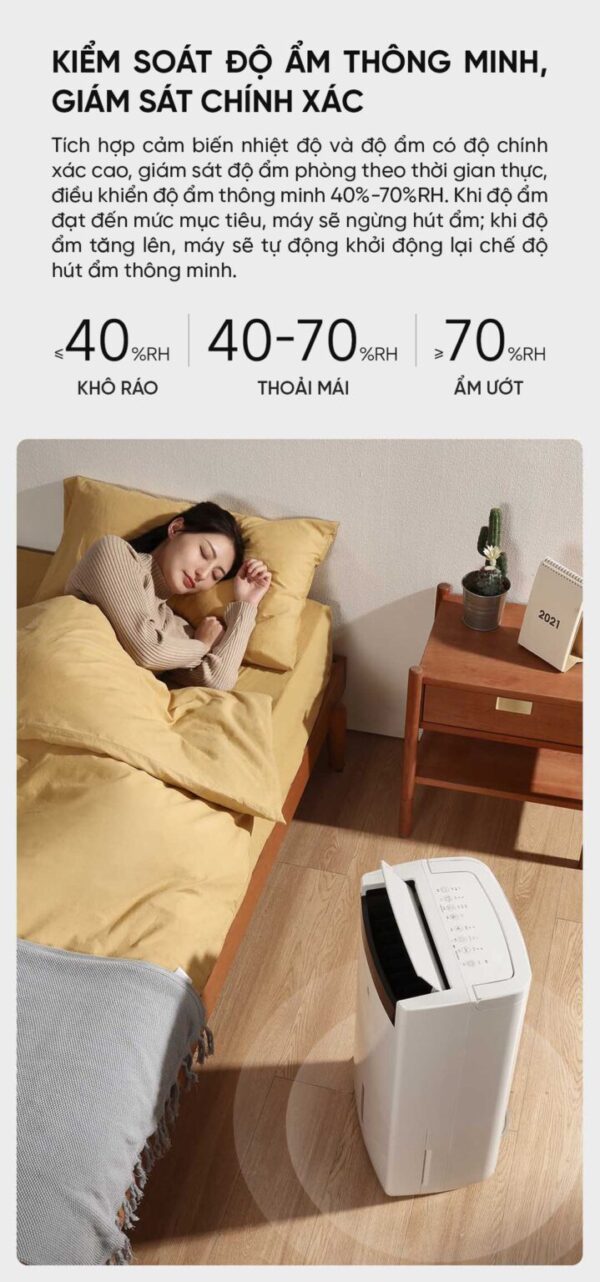 Máy Hút Ẩm Xiaomi NWT 24L Thông Minh