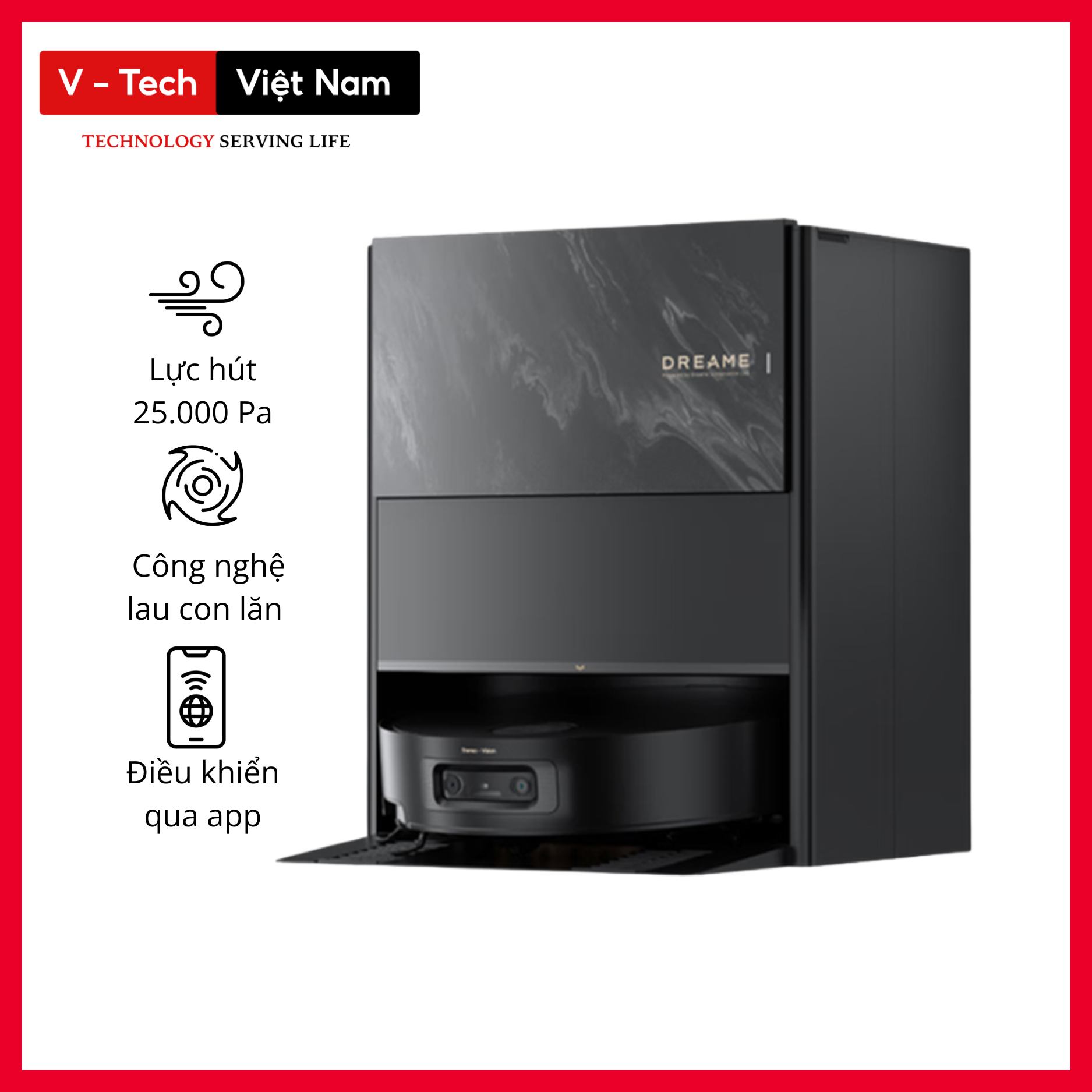 Robot hút bụi lau nhà Dreame Aqua 10 Pro Track  – Hàng Chính Hãng