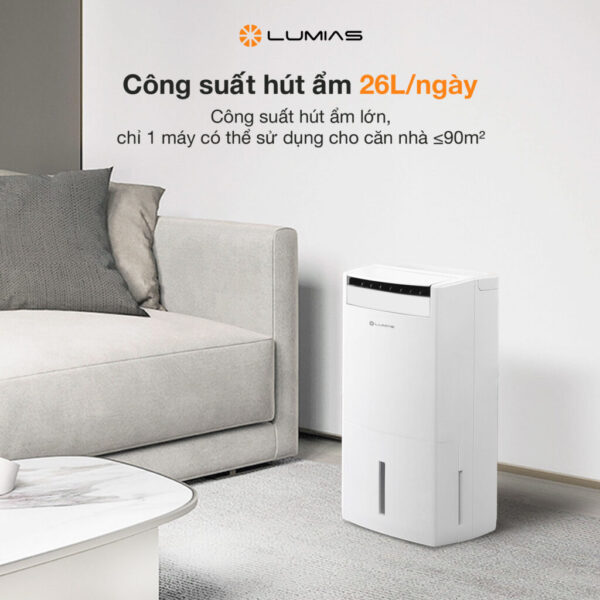 Máy hút ẩm 26L Lumias D6S-26L – Hàng Chính Hãng