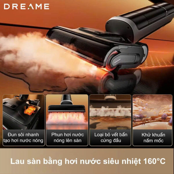 Máy hút bụi lau nhà cầm tay Dreame H16 Pro Steam – Hàng Chính Hãng