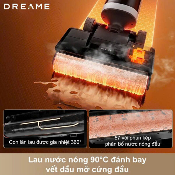 Máy hút bụi lau nhà cầm tay Dreame H16 Pro Steam – Hàng Chính Hãng