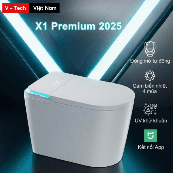 Bồn cầu thông minh tự động Xiaomi X1 Premium 2025 – Bản Quốc Tế