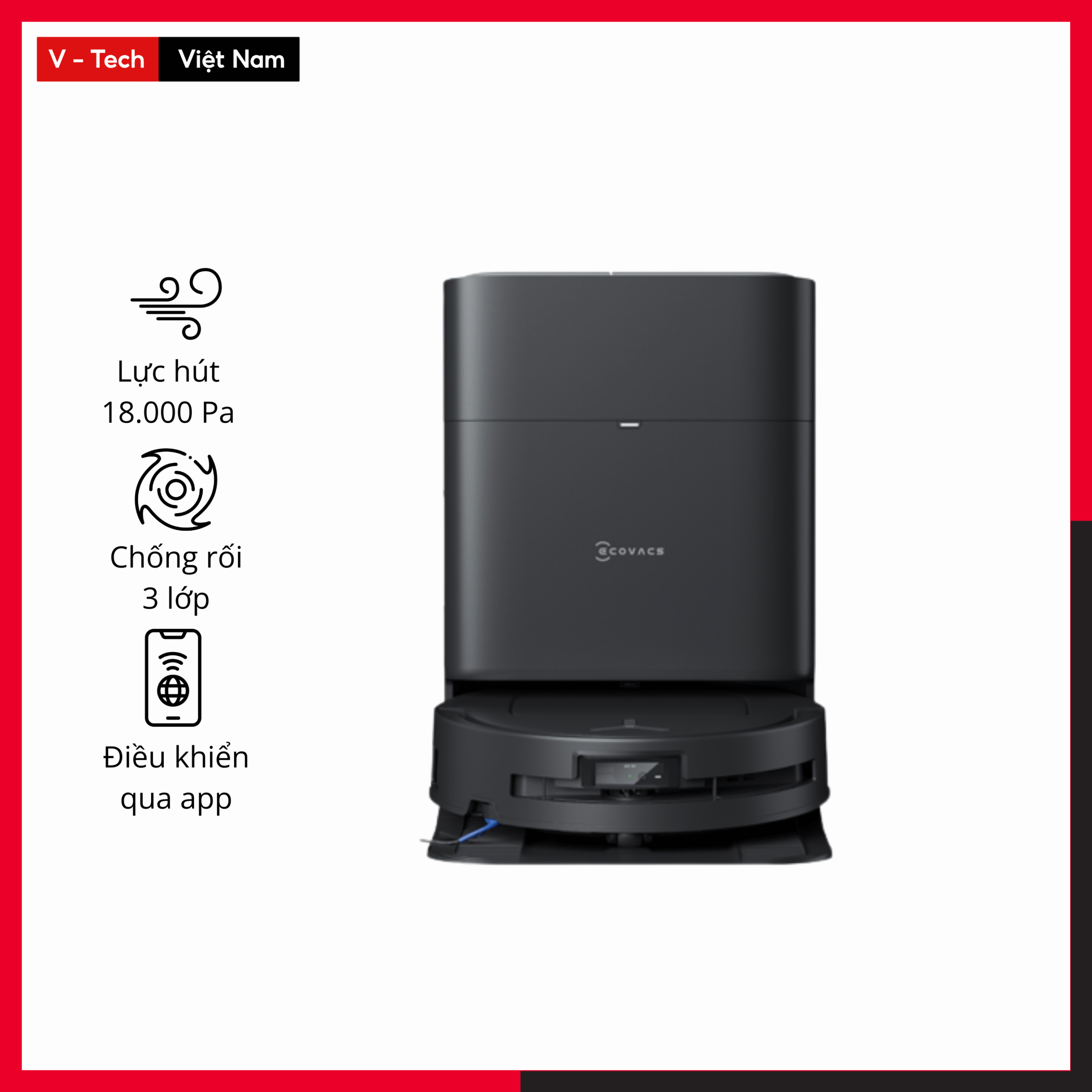 Robot hút bụi Ecovacs Deebot T80 Pro Omni