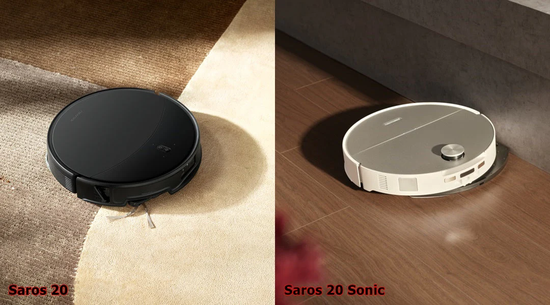 So sánh & đánh giá chi tiết Roborock Saros 20 vs Roborock Saros 20 Sonic