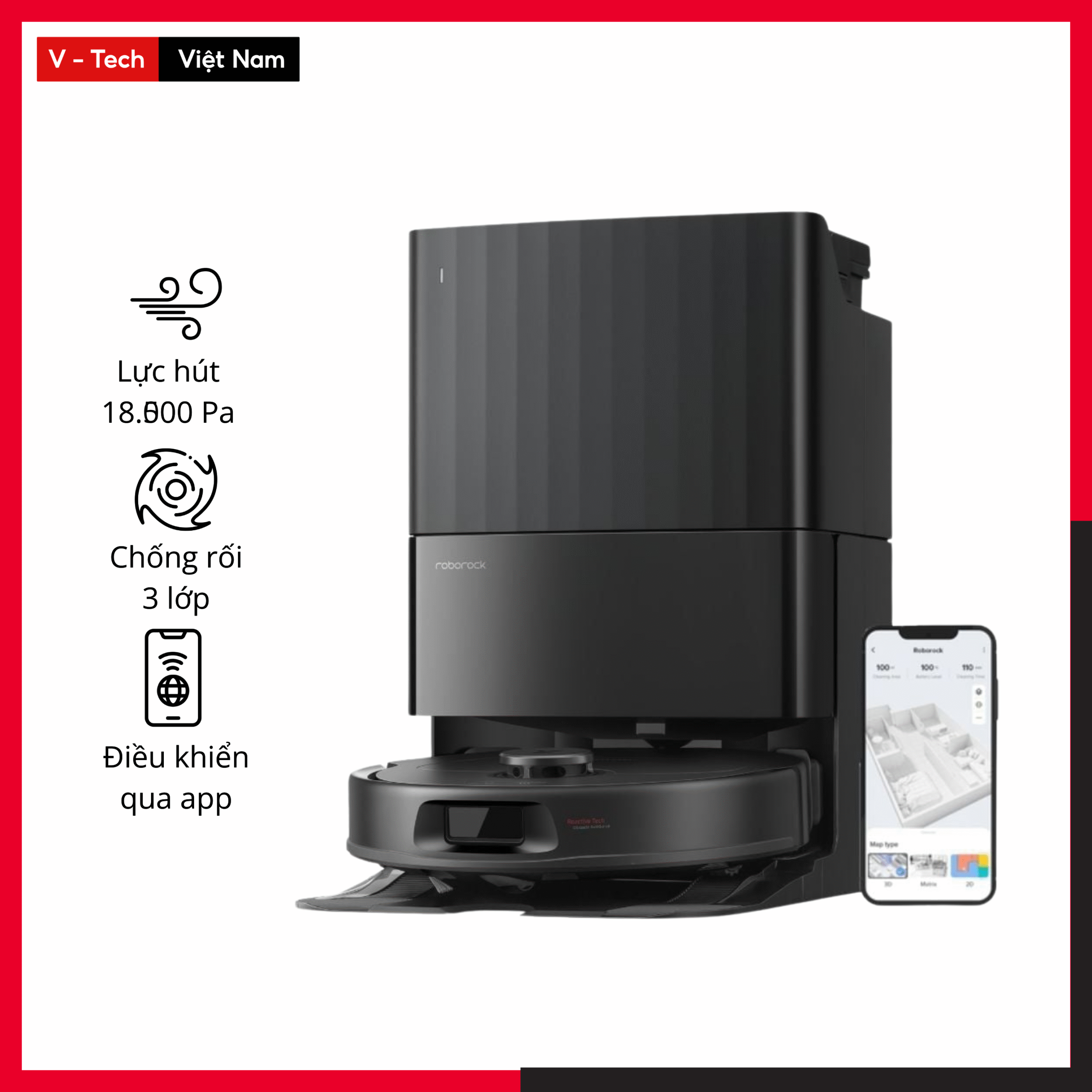 Robot hút bụi Roborock Qrevo S Pro