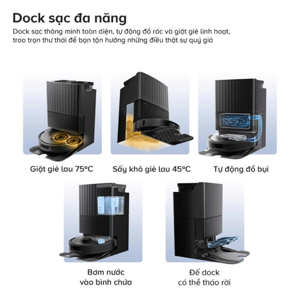 Robot hút bụi Roborock Qrevo S Pro