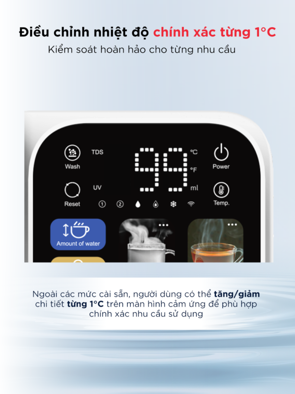 Máy lọc nước bù khoáng nóng & lạnh để bàn ANJIER T4