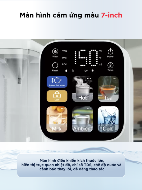 Máy lọc nước bù khoáng nóng & lạnh để bàn ANJIER T4